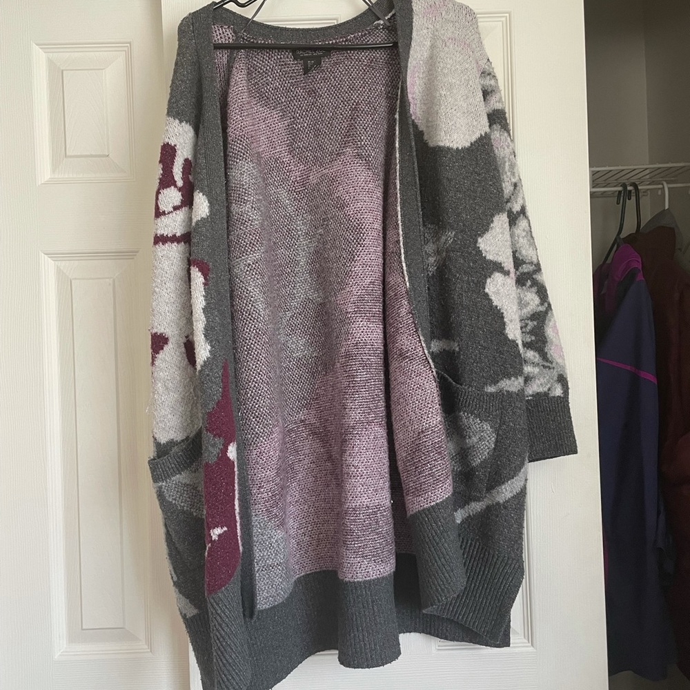 Heavy winter cardigan.